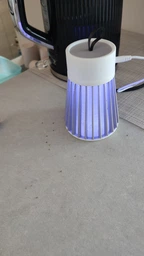 Пастка-лампа від комах Mosquito killing Lamp YG-002 акумуляторна з LED підсвічуванням та USB-зарядкою Сіра фото від покупців 2
