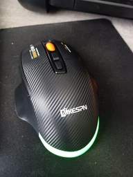 Мышь беспроводная, бесшумная MiKESPN W601 с аккумулятором и подсветкой 2,4G+Bluetooth Black фото от покупателей 4