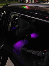 Світлодіодні стрічки RGB 16 млн кольорів/підсвітка салону автомобіля з керуванням через застосунок APP фото від покупців 1