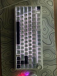 Бездротова механічна ігрова клавіатура з Hot-Swap AULA F75 White-Blue