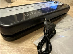 Вакуумный упаковщик для дома кухни с ножом резаком Vacuum Sealer вакууматор для еды продуктов питания сухих и влажных овощей и мяса прибор для упаковки пищи вакуумные упаковщики комплект гофрированные пакеты 10 шт HZ-001 фото от покупателей 10