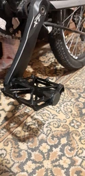Педали велосипедные из алюминиевого сплава на 2-х промподшипниках черные Pedal Арт 7641