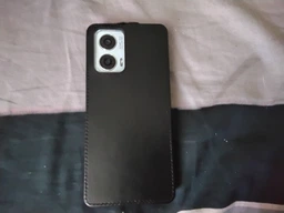 Чохол із натуральної шкіри Genuine Leather Flip для Motorola Edge 50 Fusion Чорний фото від покупців 1