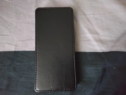 Чохол із натуральної шкіри Genuine Leather Flip для Motorola Edge 50 Fusion Чорний