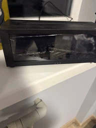 Аромадиффузор увлажнитель воздуха Камин с имитацией пламени с подсветкой RGB и пультом управления черный