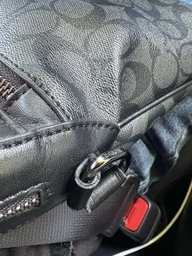 Сумка чоловіча шкіряна Coach Houston Black Grey CH8243768bl фото від покупців 4