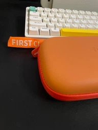 Сумка чехол для переноски приставки Nintendo Switch кейс Fungoofun для консоли и аксессуаров на 1 отделение,синяя F519_1_orange фото от покупателей 2