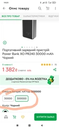 Повербанк УМБ XO PR240 30000mAh фото від покупців 3