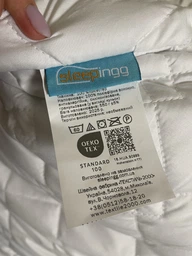 Набор подушек Sleepingg Антиаллергенное волокно 50х70 см 2 шт Белая стеганная (4820227283217) фото от покупателей 6