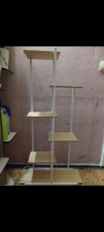 Подставка для цветов металлическая 6-ярусная 113 см 113x60x20см біло-коричнева SZ16B фото от покупателей 5