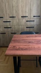 Покриття для столу 60 х 100 см, м'яке скло з фотодруком, під дерево (1 мм) (МСПБ-ts11602) фото від покупців 1