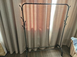 Стойка вешалка для одежды и обуви Loft Organizer TW-603 напольная стальная с полкой и 8 крючками Black фото от покупателей 6