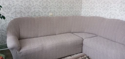 Жакардовий чохол на кутовий диван Kora без спідниці