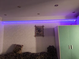 Светодиодная LED лента 5м Smart RGB + White с пультом и USB питанием. Управление через телефон Bluetooth 5050 Совместимость с Авто, ТВ, ПК (модель Striscia Led RGB) БЕЛАЯ фото от покупателей 1