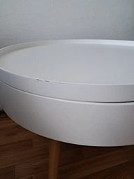 Столик кофейный ModernHome by Multistore круглый с отделением для хранения 60 см (FH-CT0210) фото от покупателей 2