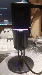 Настольный микрофон Ugreen для ПК USB-микрофон с RGB-подсветкой Black (CM769) фото от покупателей 3
