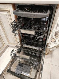 Посудомоечная машина Whirlpool встраиваемая, 10компл., A+++, 45см, дисплей, инвертор, 3я корзина, белый (WSIO3O34PFEX) фото от покупателей 9