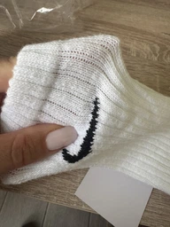 Набор мужских носков высоких хлопковых Nike U Nk V Cush Crew Value SX4508-965 42-46 3 пары Черный/Белый/Серый (685068095474) фото от покупателей 3