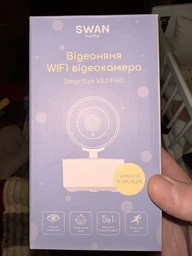 Видеоняня wifi с подключением к телефону радионяня ip камера видеонаблюдения онлайн ночного видения вебкамера для смартфона через приложение Tuya поворотная 360 градусов с датчиком движения радионяни с микрофоном и динамиком Swan Home Smart Eye V2.0 белая фото от покупателей 5