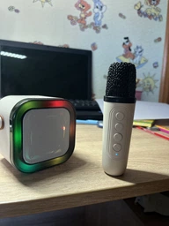 Дитячий мікрофон K1 для караоке з Bluetooth-колонкою та LED-підсвічуванням