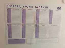 Планер настінний магнітний ZiBi Розклад уроків і занять із чорним маркером 1-2 мм А3 (ZB.0001-99) фото від покупців 2