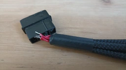 Перехідник живлення для кулерів з MOLEX (молекс) ->4 шт 26см 4 pin роз'єм, (всередині 2 pin +12в - 12в) hub кулер fan Чорний