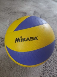 М'яч волейбольний Mikasa жовто-синій, 23 см фото від покупців 13