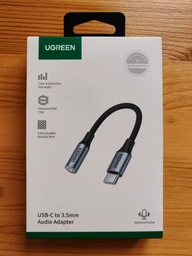 Усилитель для наушников Ugreen AV161 USB Type-C Male to 3.5 мм Female Audio Cable Braided Aluminum Shell 10 см Gray (90402018) фото от покупателей 3