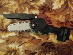 Аккумуляторная цепная пила Mini Chain Saw 15cm, 24V, зарядное+акумулятор, Вох