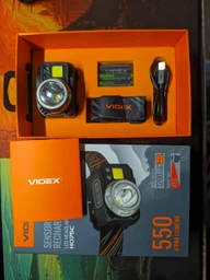 Налобний світлодіодний ліхтарик VIDEX VLF-H075C 550Lm 5000K фото від покупців 1
