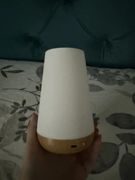 Аккумуляторный ночник с USB зарядкой LED RGB лампа в спальню Villa Volance с пультом, смена 13 цветов, регулировка яркости белая + желтая фото от покупателей 18