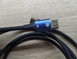 Кабель Vention DisplayPort v1.4 2 м Синій 8K 60Hz, 4K 144Hz, 2K 165Hz, 1080P 240Hz (HCELH) фото від покупців 1