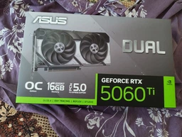 Відеокарта GF RTX 5060 Ti 16GB GDDR7 Dual OC Asus (DUAL-RTX5060TI-O16G)