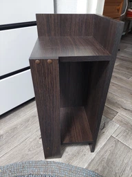 Тумбочка Osby с открытой полкой 60х26,6х25 см Белый цвет, минимализм для спальни фото от покупателей 3