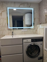 Зеркало с LED подсветкой SR-004 (1000х800мм) фото от покупателей 4