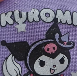 Вместительный Пенал косметичка Куроми, аниме, (Sanrio Kuromi), на 5 отделений, фиолетовый (PK00001)