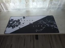 Игровая поверхность (Коврик для мышки) SHLab Сакура Black White SHM-849 (90х40 см) (33067) фото от покупателей 10