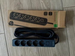 Мережевий фільтр-подовжувач RZTK MaxLine 530 16A 3 м 5 розеток Black