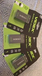 Батарейки Крона VIDEX Alkaline 9V (6LR61), щелочные, 3 шт.
