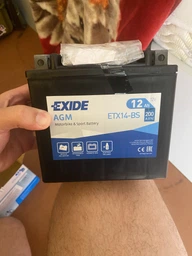 Мото акумулятор Exide AGM 12 Ah (+/-) 200EN (ETX14-BS) фото від покупців 1