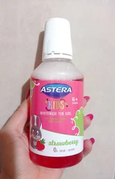 Ополіскувач для ротової порожнини Aroma Astera Kids Strawberry 300 мл (3800013514719)