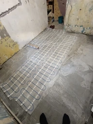 Теплый пол Valmi 1 м² /200Вт/ 200Вт/м² тонкий греющий кабельный мат под плитку с программируемым терморегулятором E 51 фото от покупателей 1