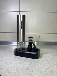Электрический штопор для вина на аккумуляторе SILVER WINE SET подарочный набор для вина умная коркотяг с аэратором, пробкой и ножом для фольги