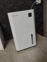 Осушитель воздуха 16л/24 ч, evoair OptiDry 16, до 40 м², резервуар 2 л, умный контроль влажности воздуха от 30% до 80%, цифровой дисплей, White фото от покупателей 13