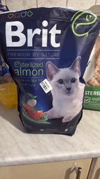 Корм Brit Premium by Nature Cat Sterilized Salmon сухой с лососем для стерилизованных котов 1.5 кг фото от покупателей 7