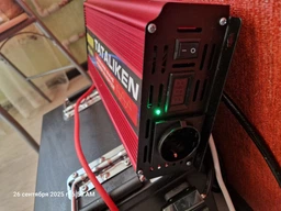 Інвертор Tataliken 6000W, чистий синус, перетворювач напруги 12V- 220V (2200W номінал)