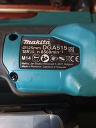 Акумуляторна кутова шліфувальна машина Makita DGA515RTJ фото від покупців 3
