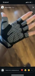 Перчатки для фитнеса (велосипеда и тяжелой атлетики) SPORT GEAR "S" чёрные с розовым фото от покупателей 5
