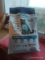Сухой корм для стерилизованных котов Advance Sterilized Turkey с индейкой 1.5 кг 577219 фото от покупателей 2