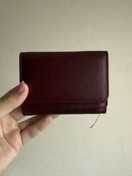 Компактный кошелек удобного формата из натуральной кожи ST Leather bg230fash77 Бордовый фото от покупателей 1